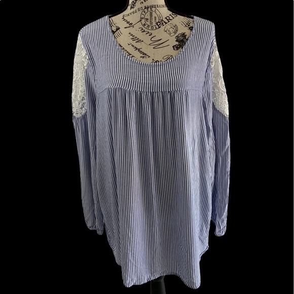 * Lane Bryant women’s 18/20 stripe Blouse - Picture 1 of 10